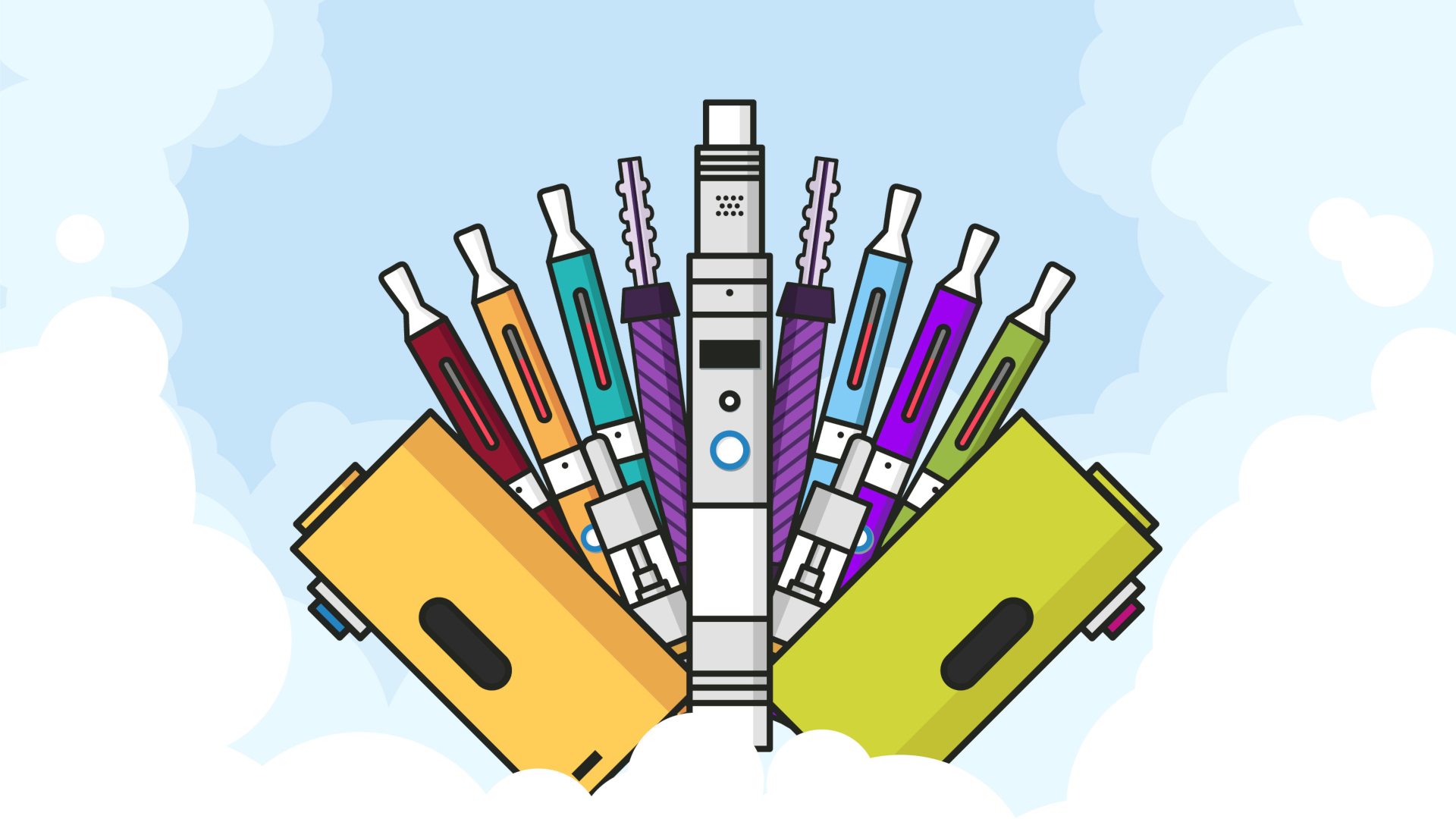 E-cigarettes are appealing to young people in a number of ways, one of which is their aesthetics. (Image: FlyIntoSpace/Shutterstock)